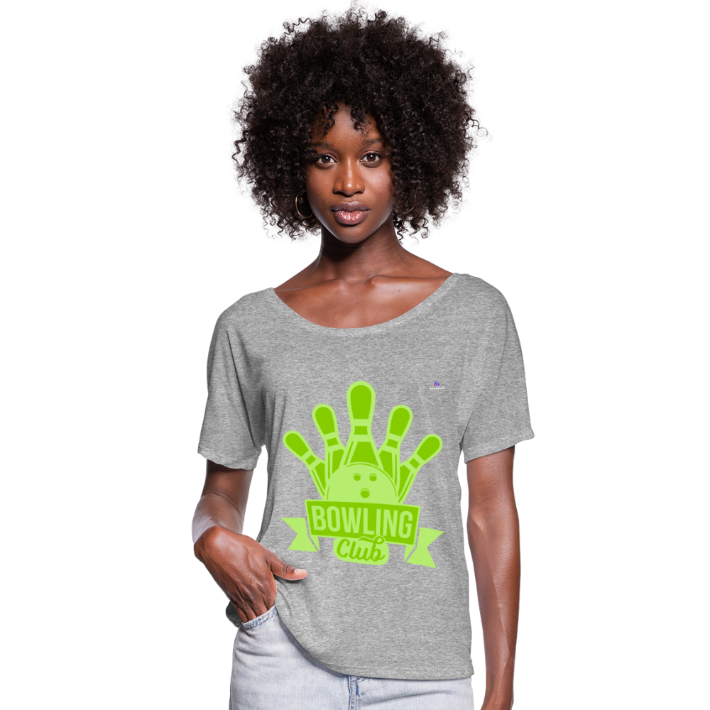 Camiseta con mangas murciélago de Bella + Canvas"bowling" - heather grey