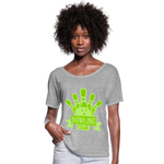 Camiseta con mangas murciélago de Bella + Canvas"bowling" - heather grey