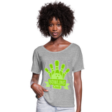 Camiseta con mangas murciélago de Bella + Canvas"bowling" - heather grey