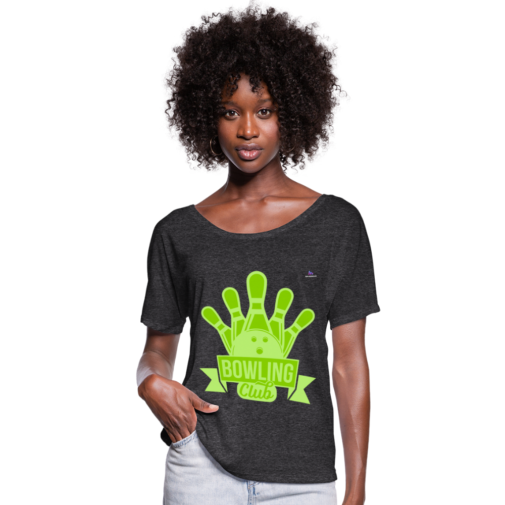 Camiseta con mangas murciélago de Bella + Canvas"bowling" - charcoal grey