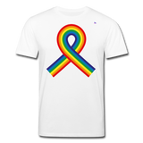 Camiseta ecológica de Stanley & Stella"Rainbow ribbon" - white