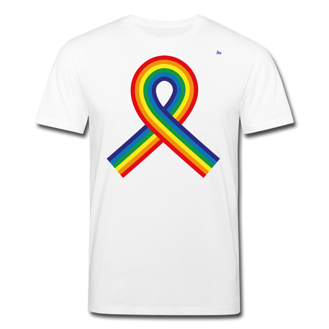 Camiseta ecológica de Stanley & Stella"Rainbow ribbon" - white