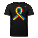 Camiseta ecológica de Stanley & Stella"Rainbow ribbon" - black