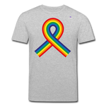 Camiseta ecológica de Stanley & Stella"Rainbow ribbon" - heather grey