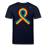 Camiseta ecológica de Stanley & Stella"Rainbow ribbon" - navy