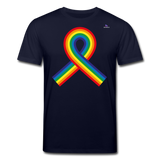 Camiseta ecológica de Stanley & Stella"Rainbow ribbon" - navy