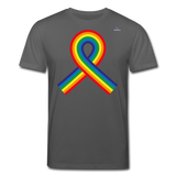 Camiseta ecológica de Stanley & Stella"Rainbow ribbon" - anthracite