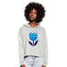 Sudadera cropped con capucha