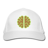 Gorra de béisbol ecológica"Brain" - white