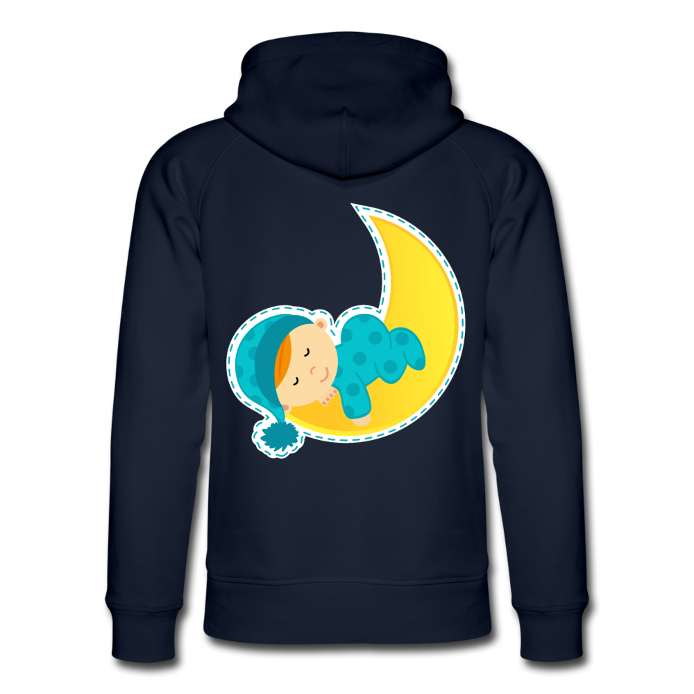 Sudadera con capucha ecológica unisex de Stanley & Stella"Child sleeping" - navy