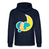 Sudadera con capucha ecológica unisex de Stanley & Stella"Child sleeping" - navy