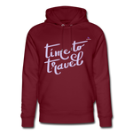 Sudadera con capucha ecológica unisex de Stanley & Stella"Child sleeping" - burgundy