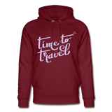 Sudadera con capucha ecológica unisex de Stanley & Stella"Child sleeping" - burgundy