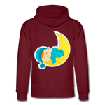 Sudadera con capucha ecológica unisex de Stanley & Stella"Child sleeping" - burgundy