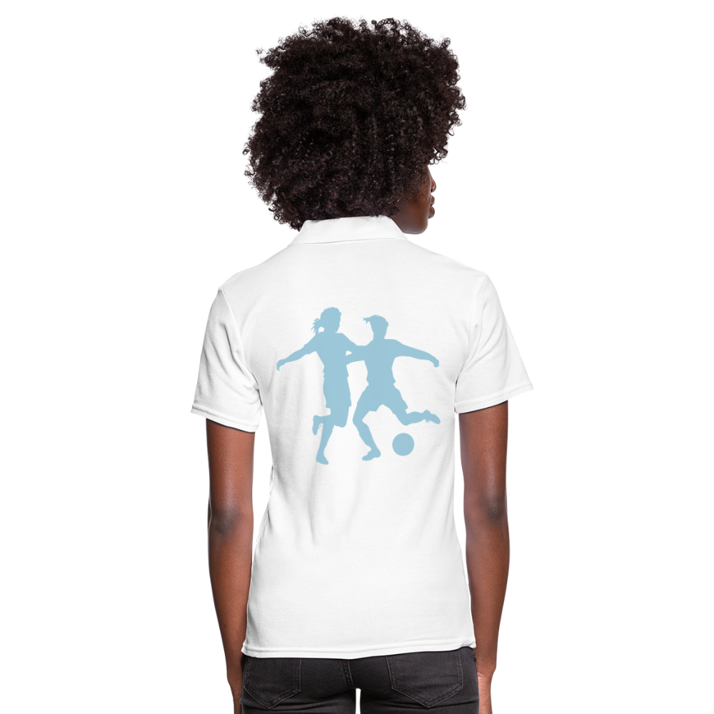 Women's Polo Shirt"Women's football" - white