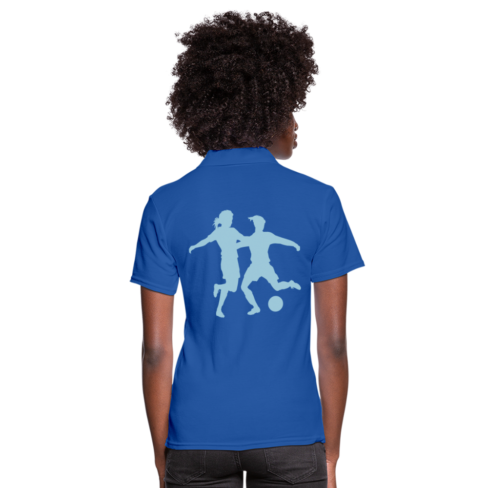 Women's Polo Shirt"Women's football" - royal blue