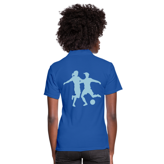 Women's Polo Shirt"Women's football" - royal blue
