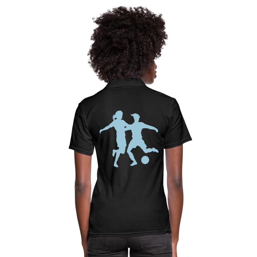 Women's Polo Shirt"Women's football" - black