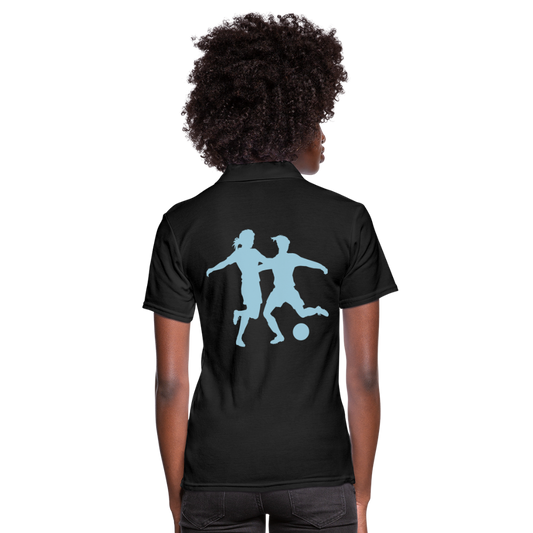 Women's Polo Shirt"Women's football" - black