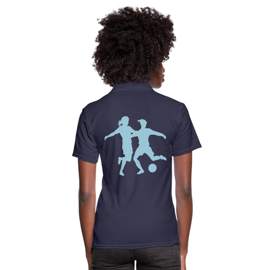 Women's Polo Shirt"Women's football" - navy