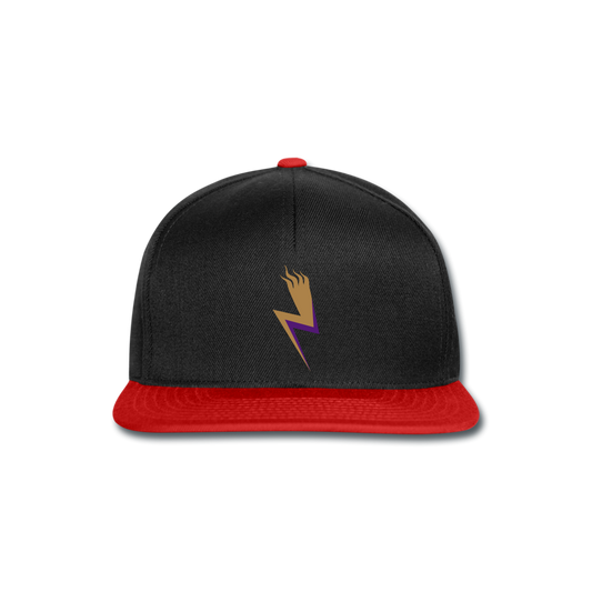 Gorra Snapback"lightning" - black/red