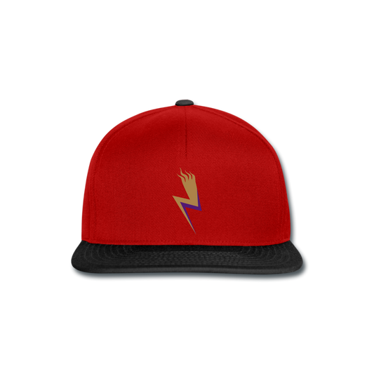 Gorra Snapback"lightning" - red/black