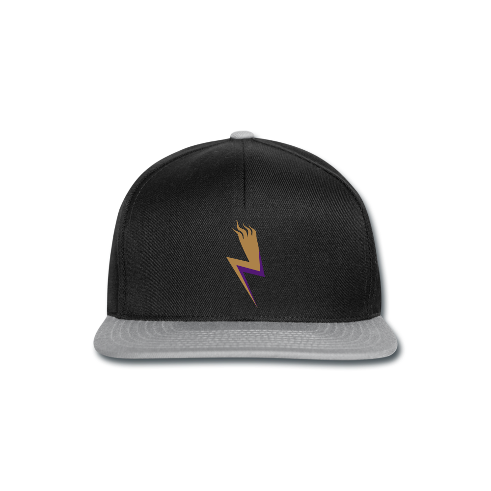 Gorra Snapback"lightning" - black/grey