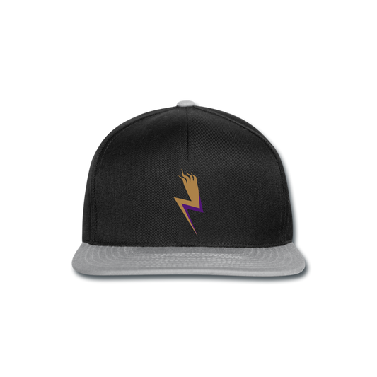 Gorra Snapback"lightning" - black/grey