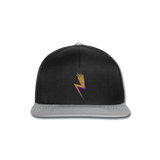 Gorra Snapback"lightning" - black/grey