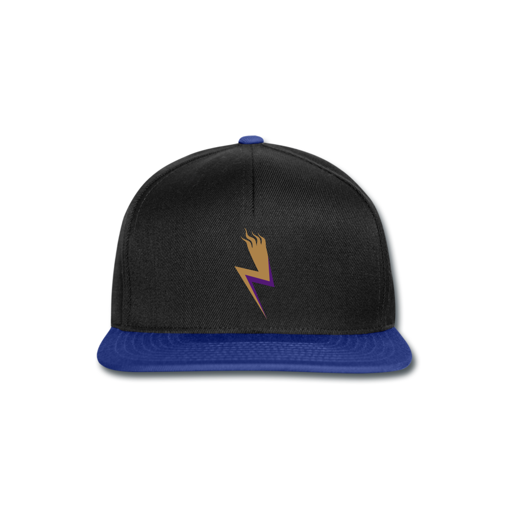 Gorra Snapback"lightning" - black/bright royal