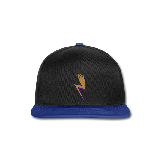 Gorra Snapback"lightning" - black/bright royal