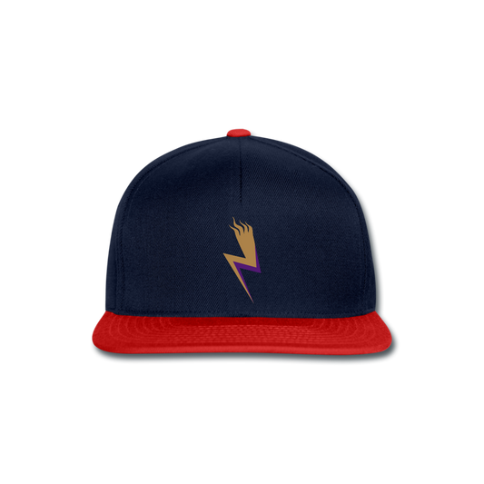 Gorra Snapback"lightning" - navy/red
