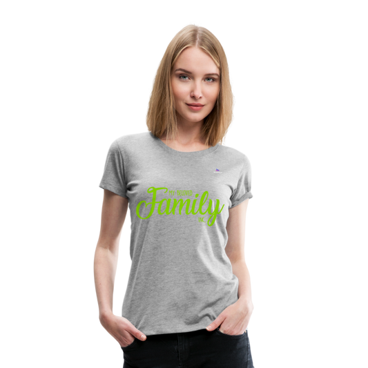 Camiseta premium"my family" - heather grey