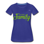 Camiseta premium"my family" - royal blue