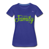 Camiseta premium"my family" - royal blue