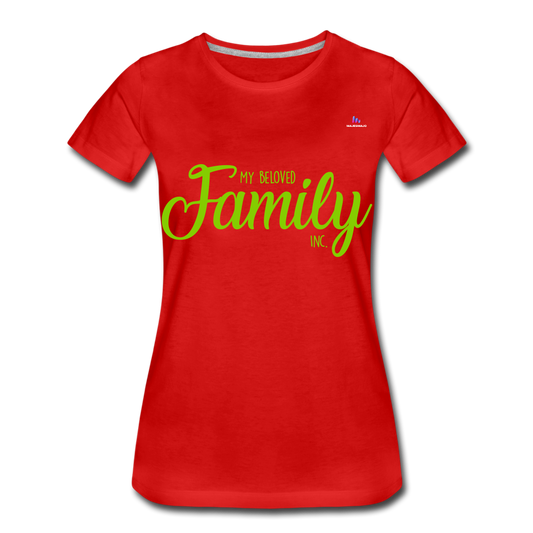 Camiseta premium"my family" - red