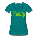 Camiseta premium"my family" - diva blue