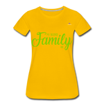 Camiseta premium"my family" - sun yellow