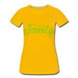 Camiseta premium"my family" - sun yellow