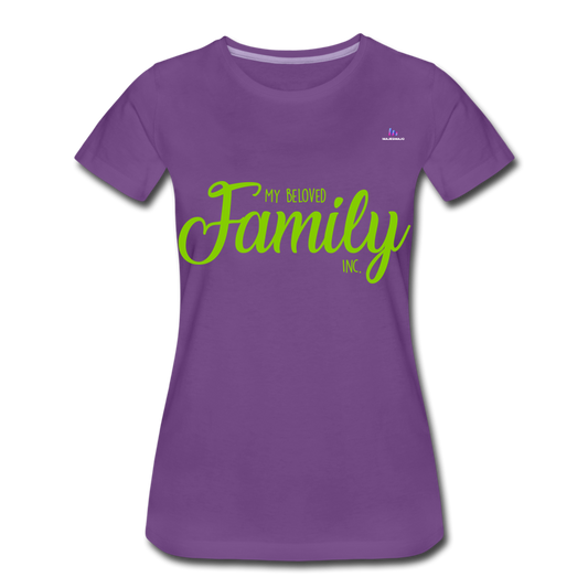Camiseta premium"my family" - purple