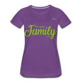 Camiseta premium"my family" - purple