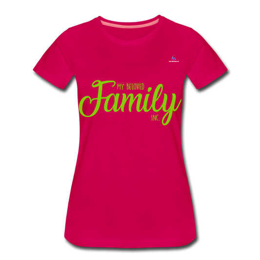 Camiseta premium"my family" - dark pink