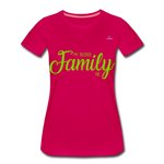 Camiseta premium"my family" - dark pink