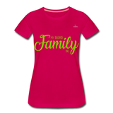 Camiseta premium"my family" - dark pink