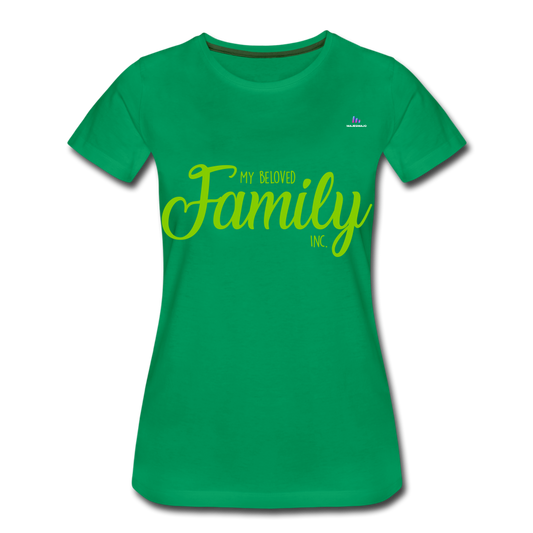 Camiseta premium"my family" - kelly green