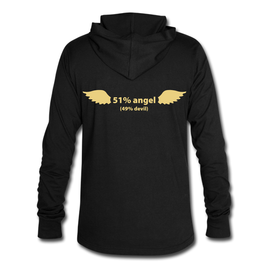 Camiseta con capucha triblend unisex"Lizard" - black