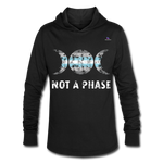 Camiseta con capucha triblend unisex"Not a Phase Bisexual" - black