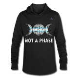 Camiseta con capucha triblend unisex"Not a Phase Bisexual" - black