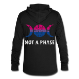 Camiseta con capucha triblend unisex"Not a Phase Bisexual" - black