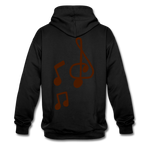 Sudadera con capucha en contraste"note clef" - black/red